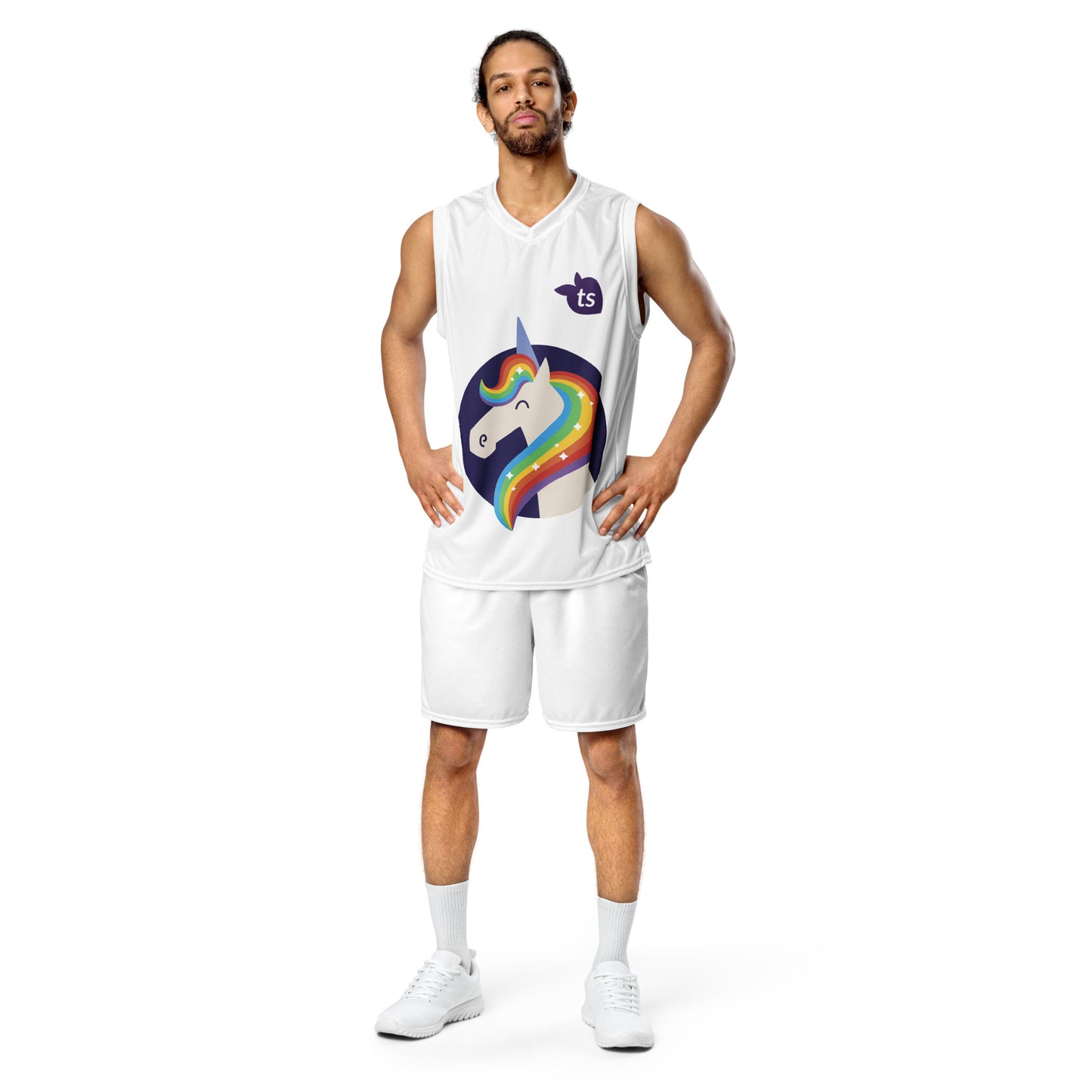 tsgabrielle™ • Recycled Basketball Jersey • Men's • Unicorn • $31.24