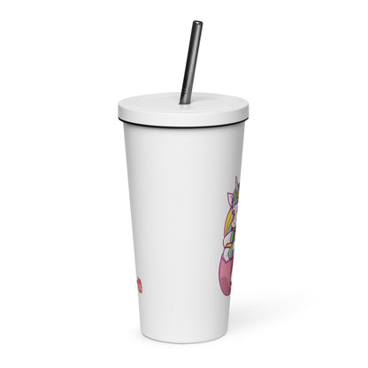 tsgabrielle™ • Insulated Tumbler with a Straw 2 • Unicorn by tsgabrielle™ • $34.44