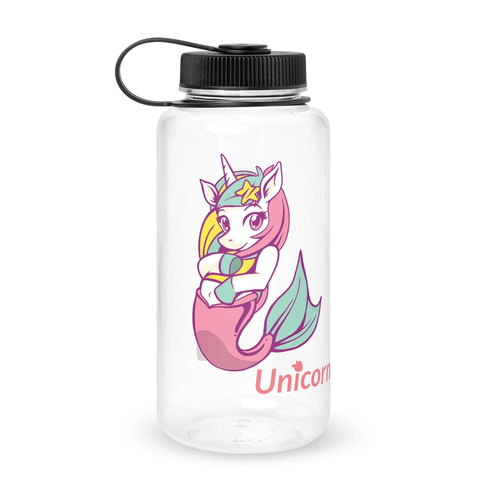 tsgabrielle™ • Wide Mouth Plastic Water Bottle 2 • Unicorn by tsgabrielle™ • $26.44