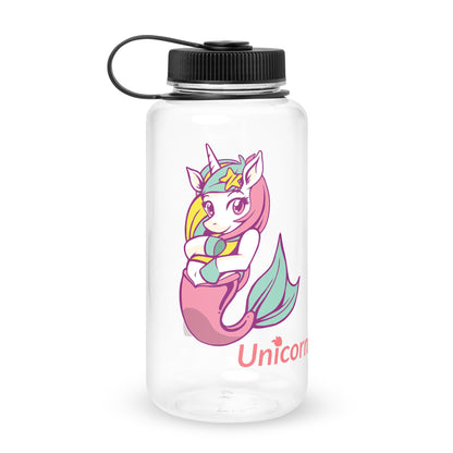 tsgabrielle™ • Wide Mouth Plastic Water Bottle 2 • Unicorn by tsgabrielle™ • $26.44