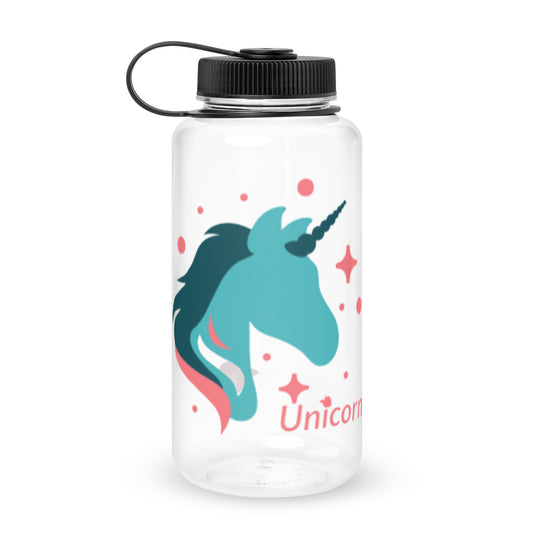 tsgabrielle™ • Wide Mouth Plastic Water Bottle 1 • Unicorn by tsgabrielle™ • $26.44