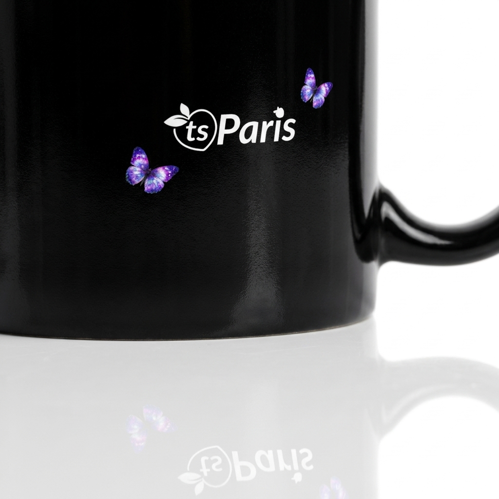 tsgabrielle® • París - La Torre Eiffel • Taza Brillante • Negra • Cerámica • 2 Tamaños - Black - View 32