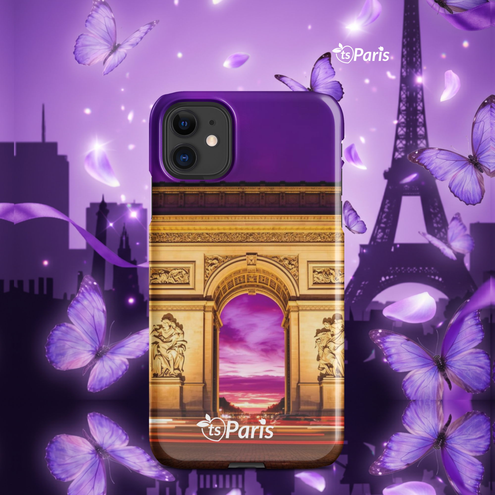 tsgabrielle® • París - Arco del Triunfo • Estuche Snap Compatible con iPhone® • Modelos Más Recientes - Glossy - View 3