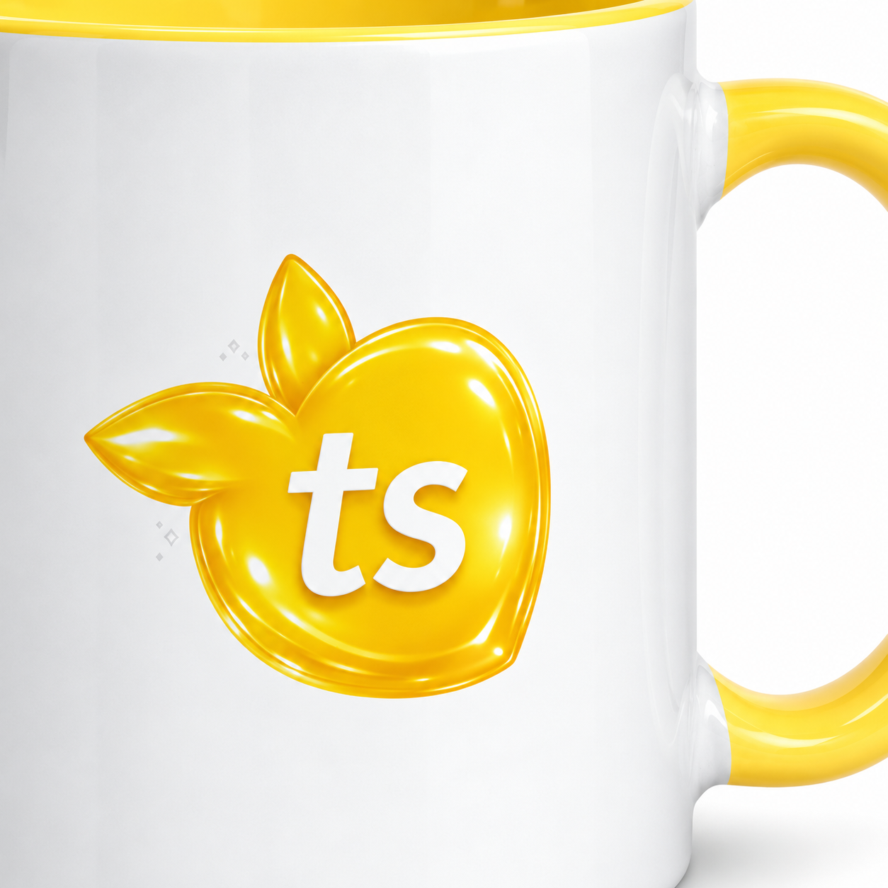 tsgabrielle® • Taza blanca con interior de color • Amarillo • 11 oz - Yellow - View 6