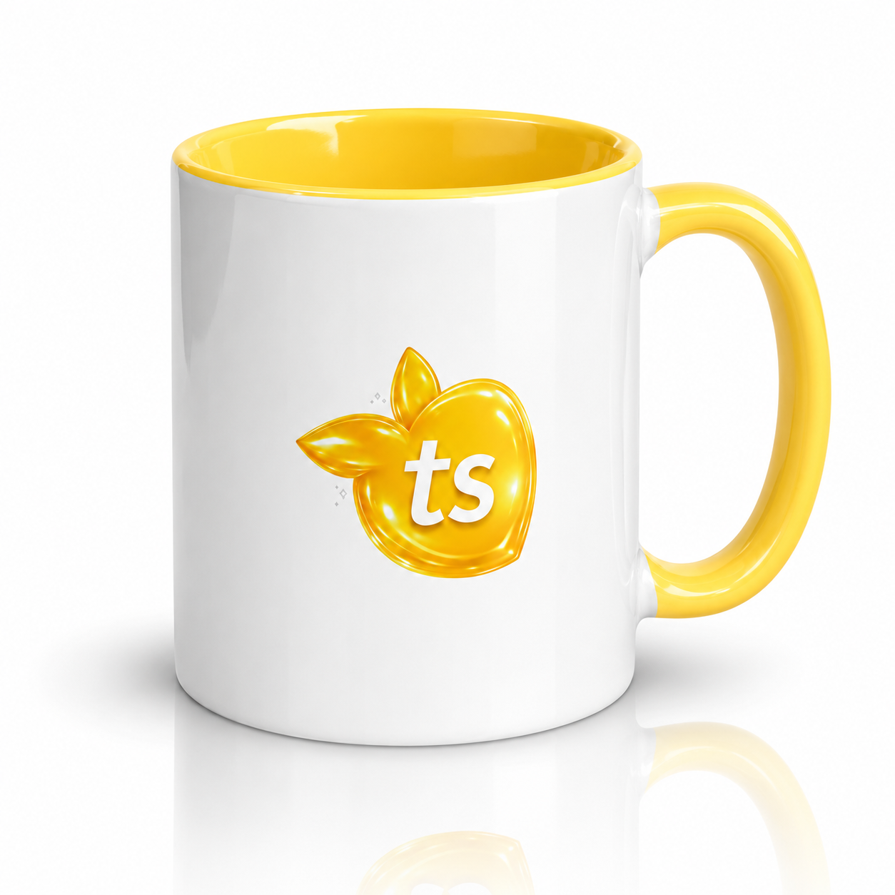 tsgabrielle® • Taza blanca con interior de color • Amarillo • 11 oz - Yellow - View 9