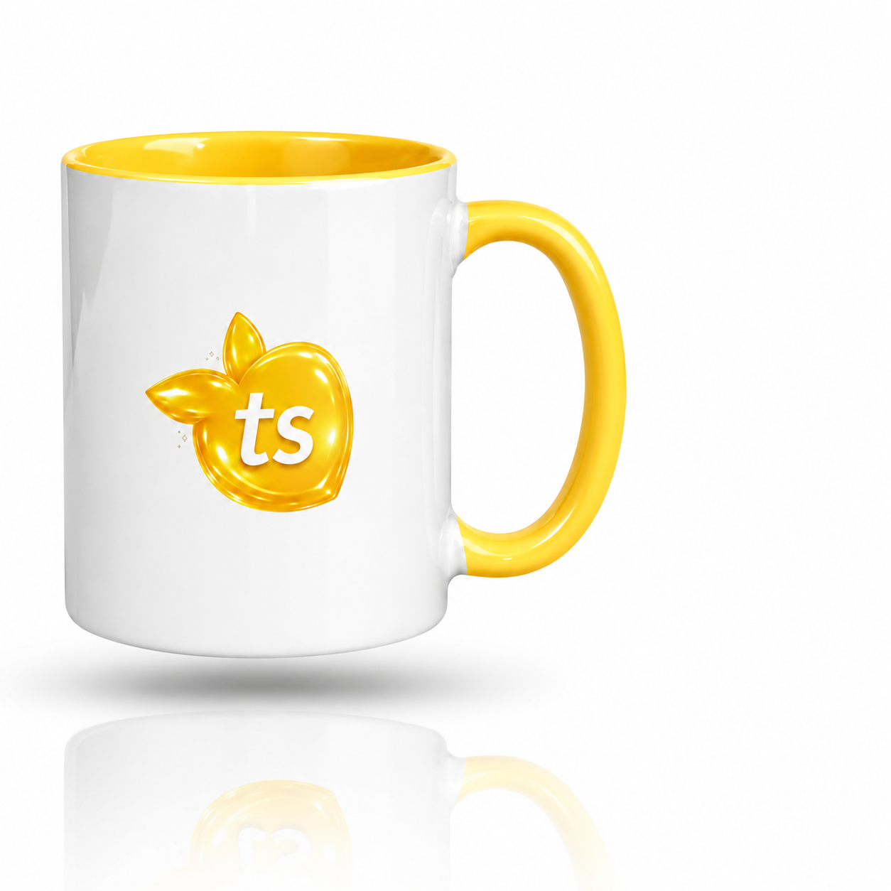 tsgabrielle® • Taza blanca con interior de color • Amarillo • 11 oz - Yellow - View 10