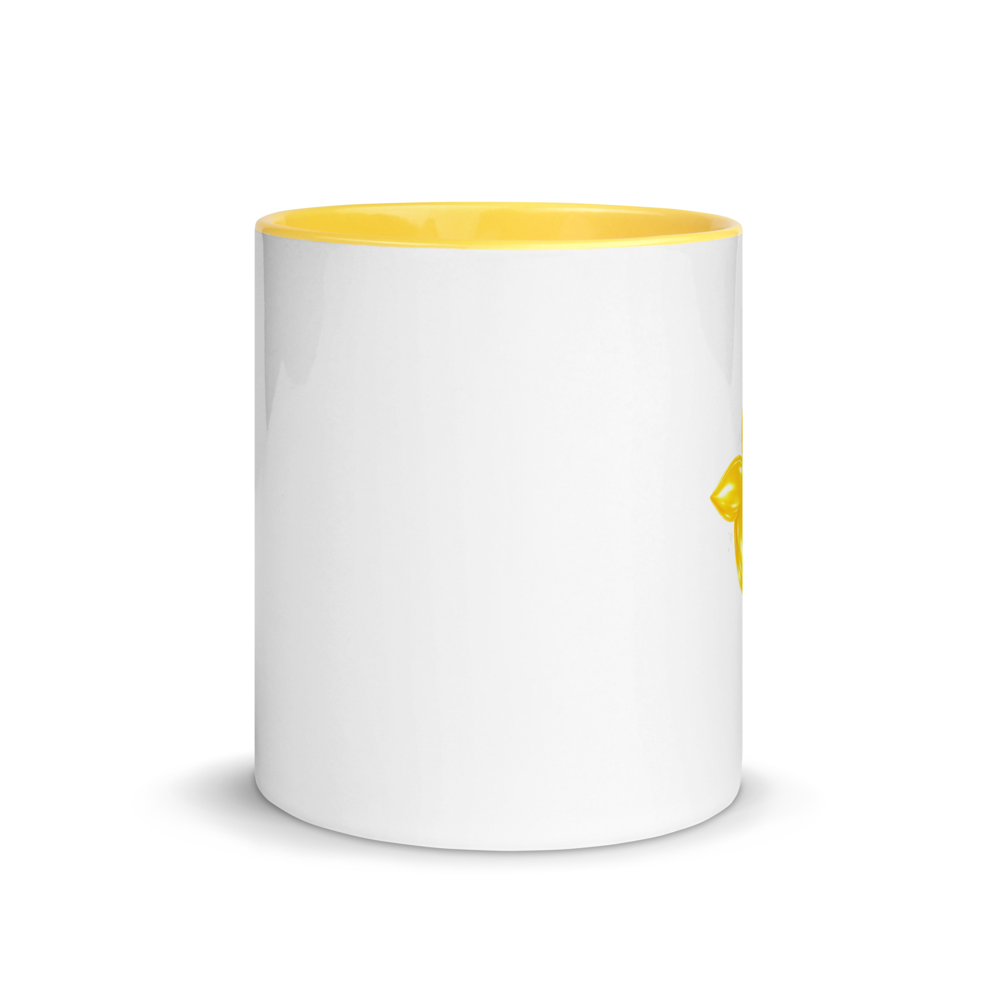 tsgabrielle® • Taza blanca con interior de color • Amarillo • 11 oz
