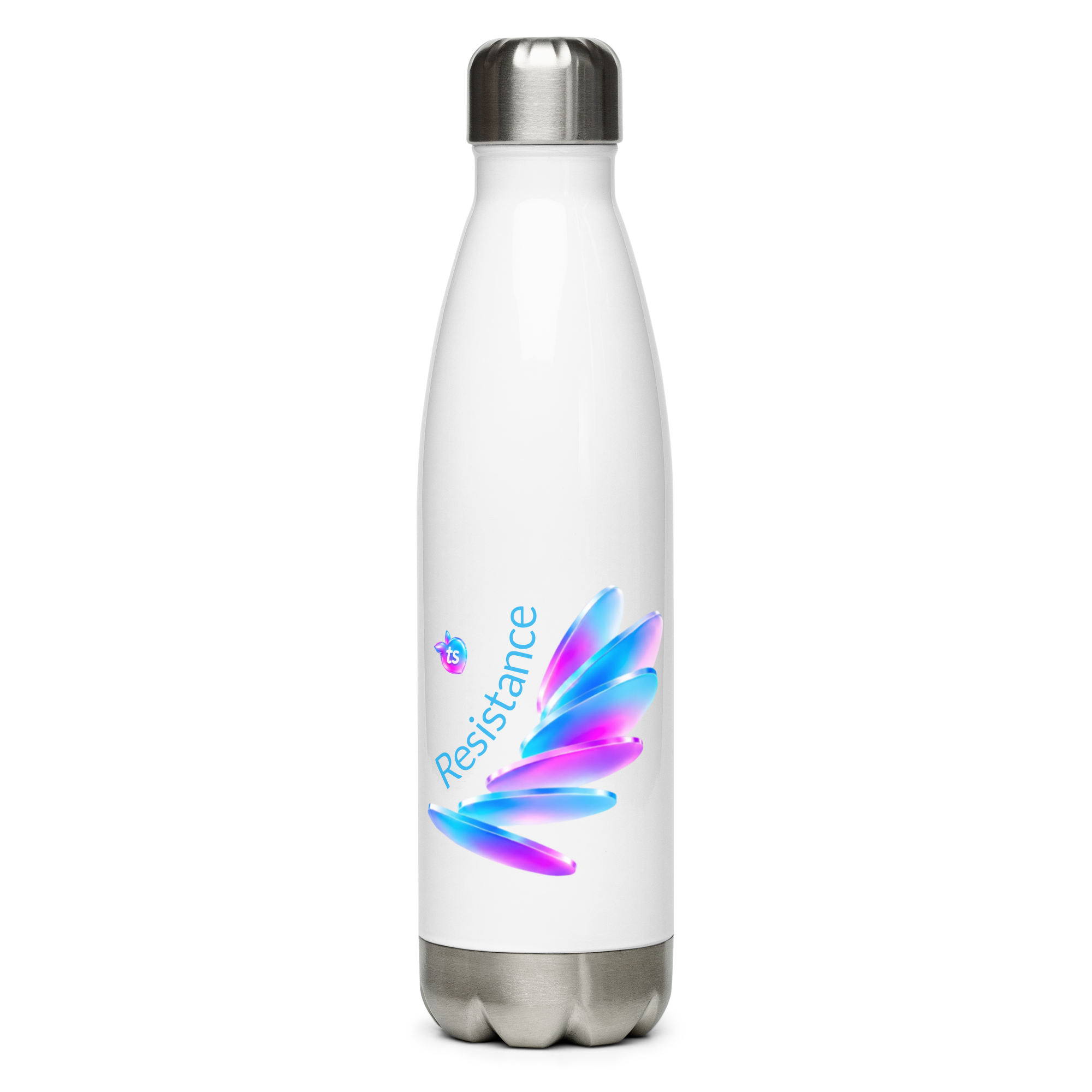 tsgabrielle® • Pride 26 • Botella de Agua • Blanca • Acero Inoxidable • 17 oz