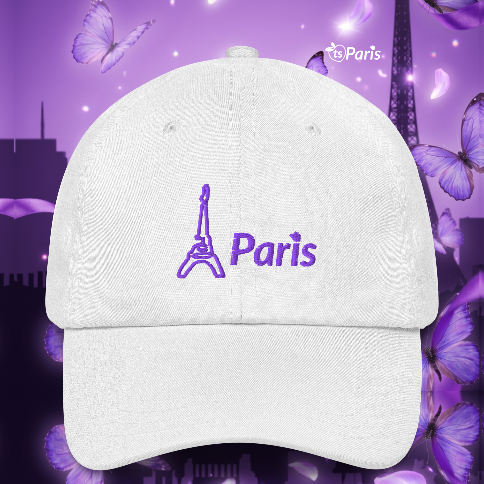 tsgabrielle® • Paris - La Tour Eiffel • Gorra • Blanca - White - View 19