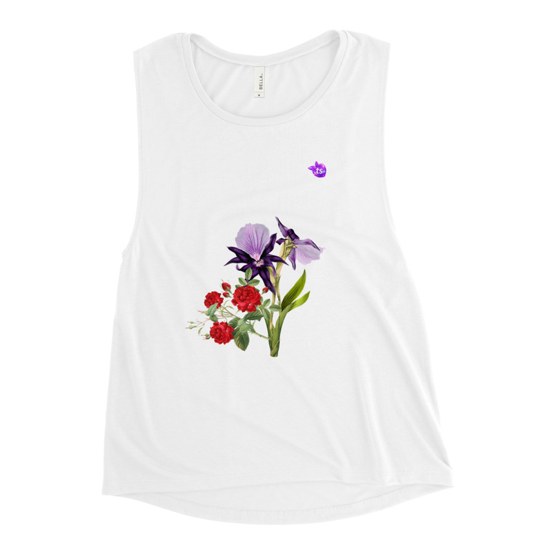 tsgabrielle® • Para Ella • TransFLOWer™ • Tank de Músculo • Blanco