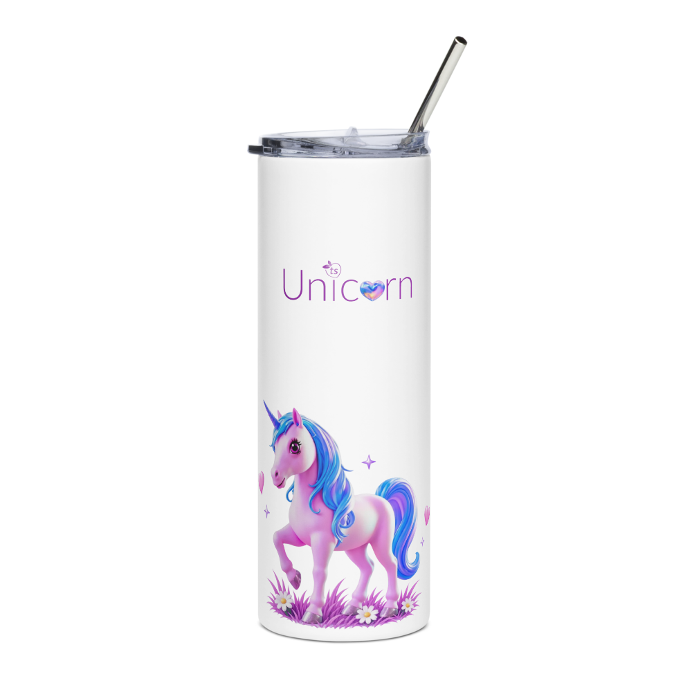 tsgabrielle® • Unicorn 🦄 - Seraphina • Vaso térmico • Acero inoxidable • Blanco • 20 oz