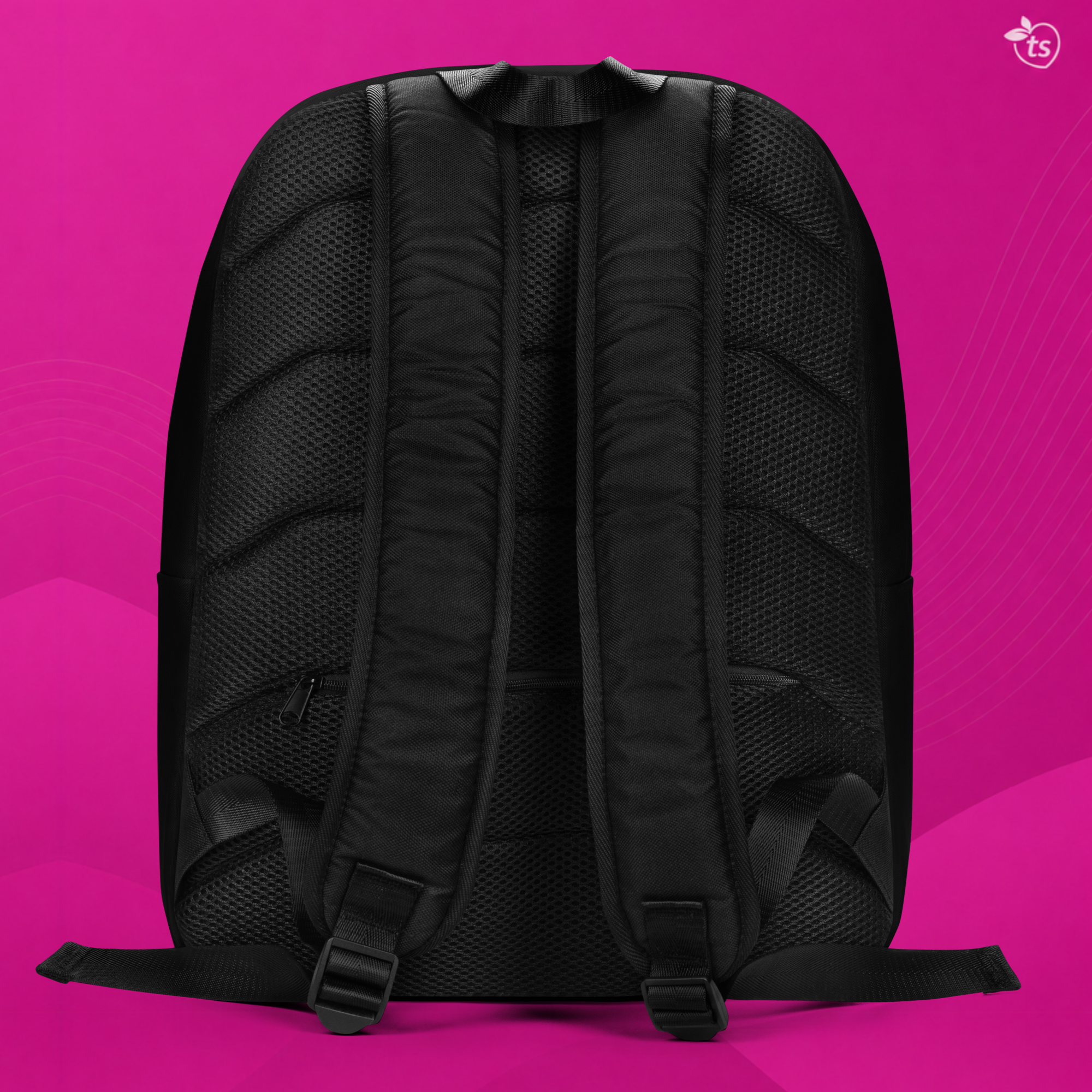 tsgabrielle® • Flamant Rosa • Mochila Minimalista • Negro - White - View 7