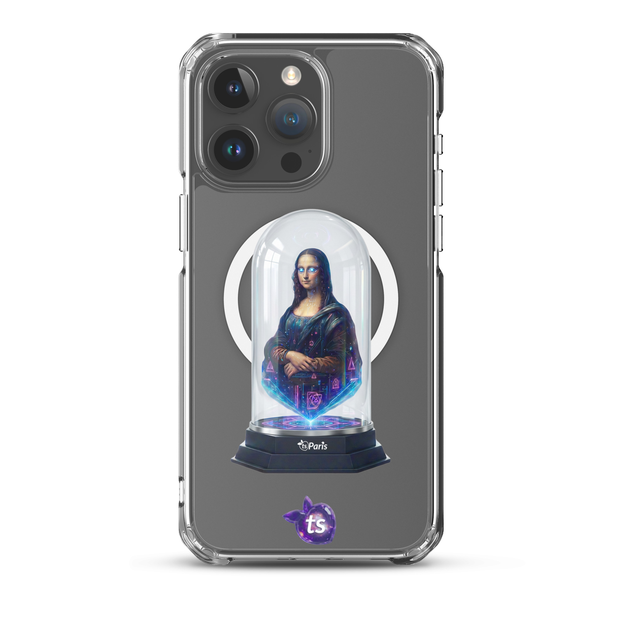 tsgabrielle® • Paris - Da Vinci • Case compatible con iPhone® • Clear • MagSafe® • modelos recientes