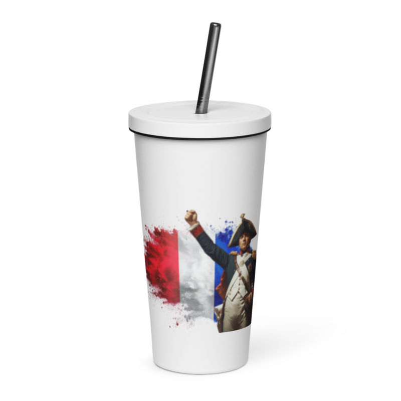tsgabrielle® • Paris - Napoleon Bonaparte • vaso termico • Stainless Steel • blanco • 20 oz