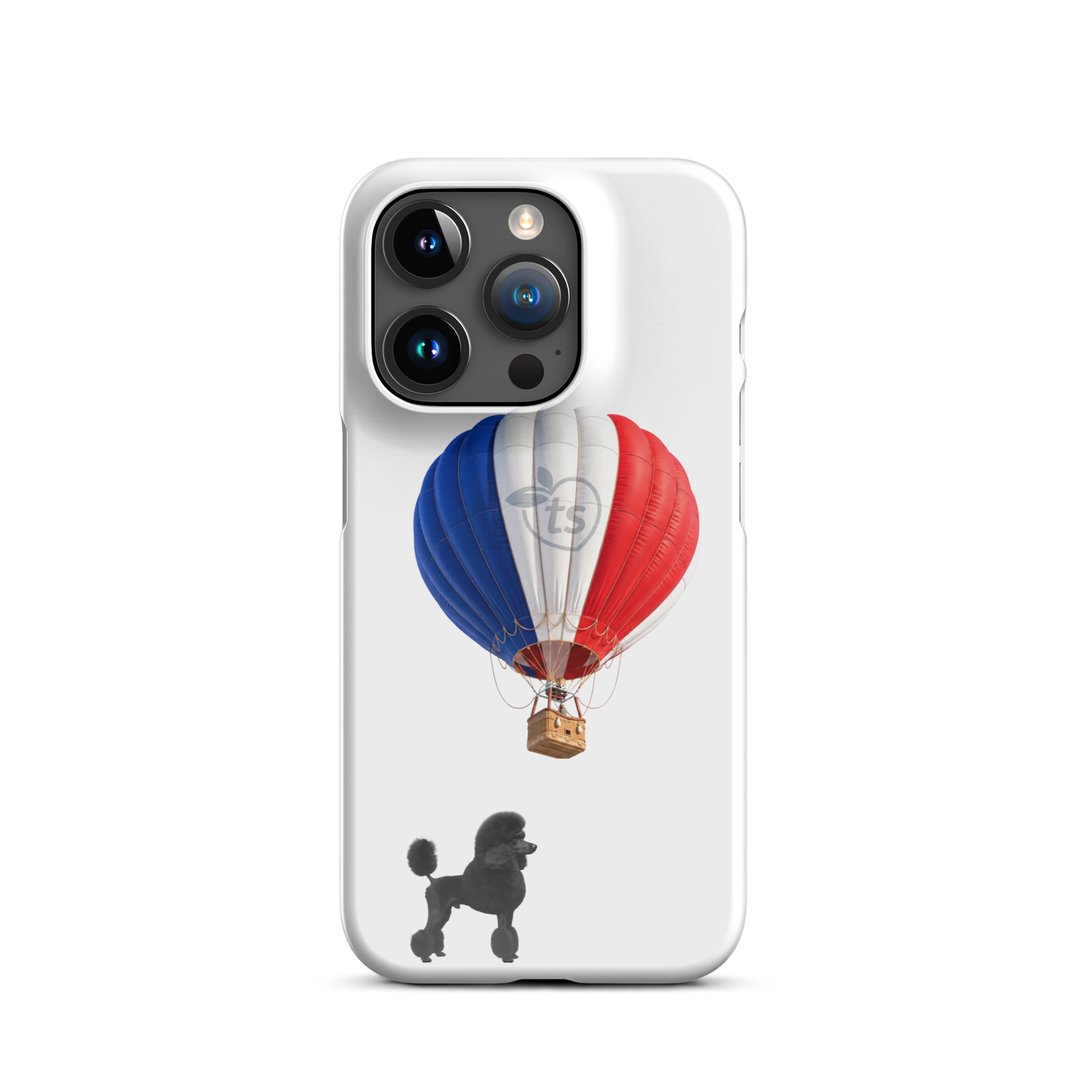 tsgabrielle® • París - Le Chien • Funda Snap para iPhone® • Blanco • Modelos más recientes