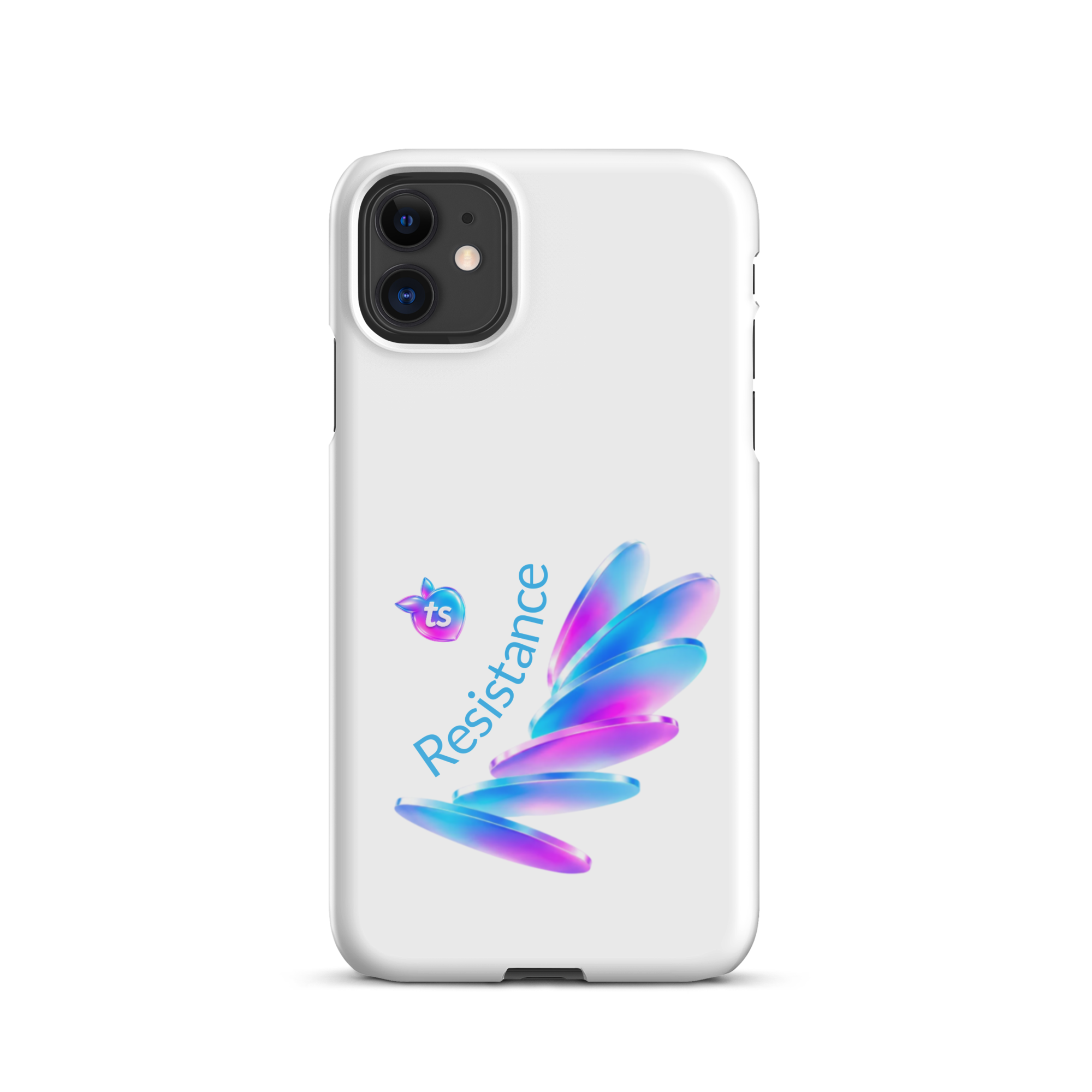 tsgabrielle® • Pride 26 - Resistance • Funda rígida compatible con iPhone® • Blanca • Brillante • Modelos recientes
