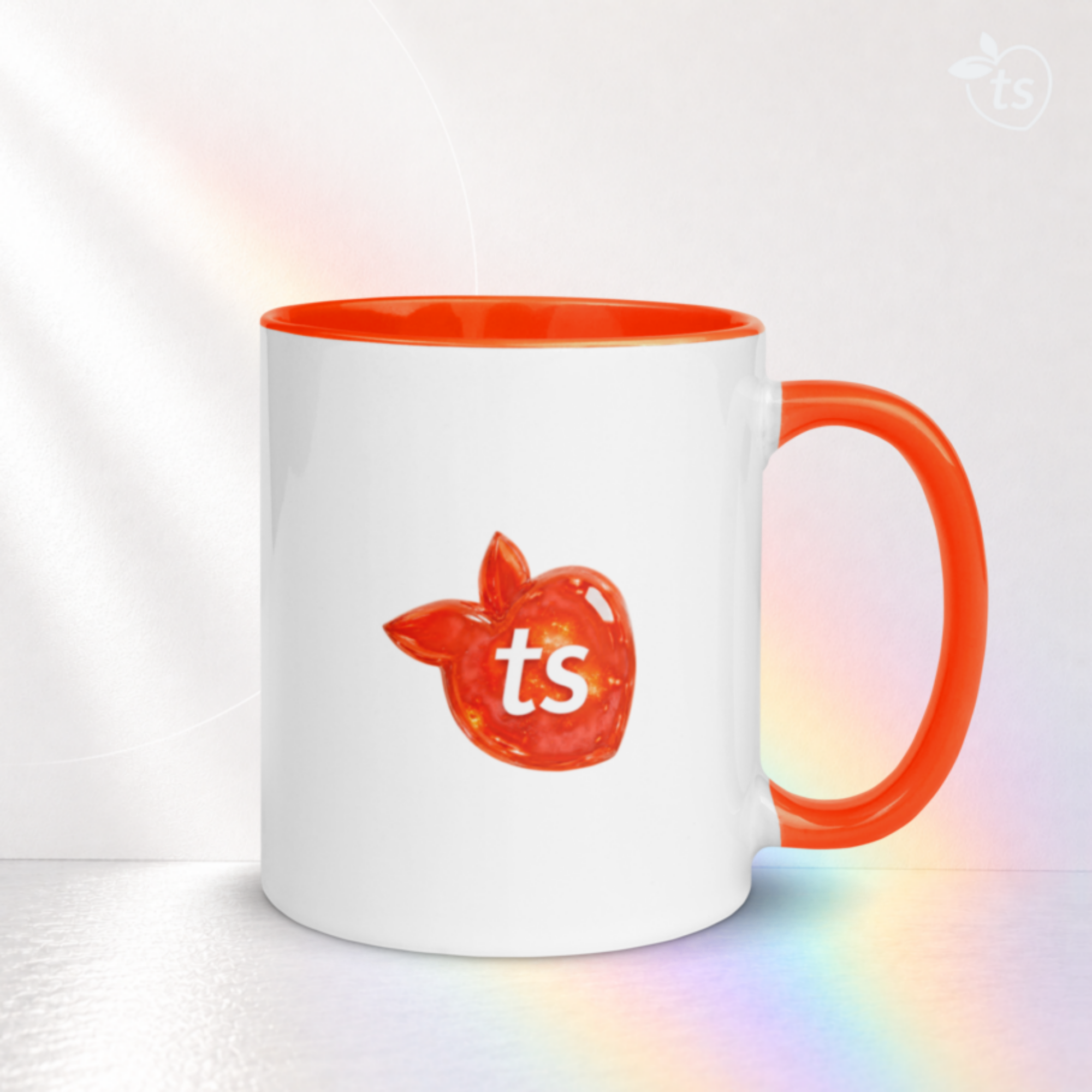 tsgabrielle® • Taza con Interior Naranja • Cerámica • 11 oz - Orange - View 13