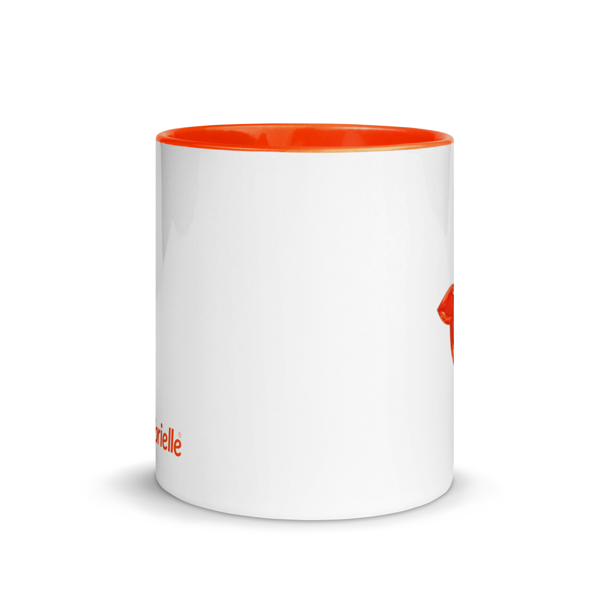 tsgabrielle® • Taza con Interior Naranja • Cerámica • 11 oz