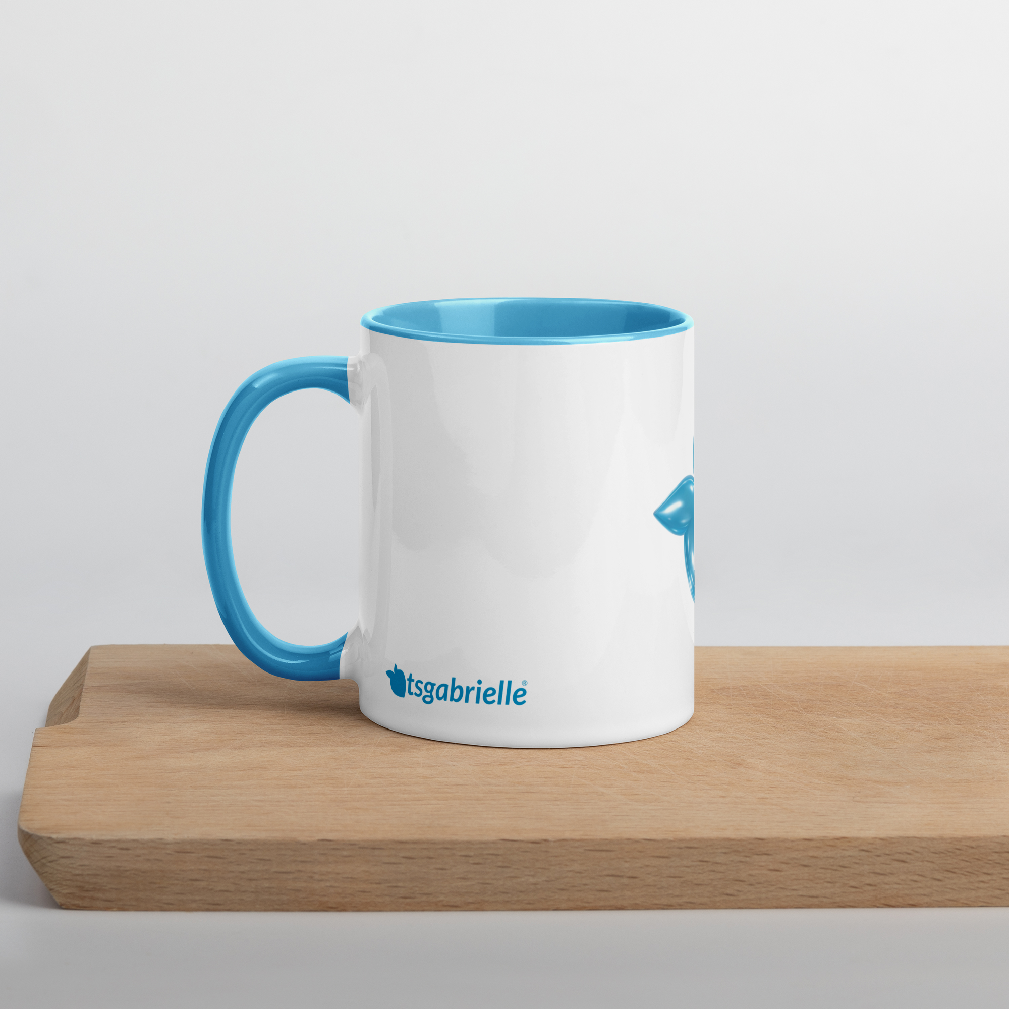 tsgabrielle® • Taza con interior color azul claro • Cerámica • 2 tamaños - Blue - View 7