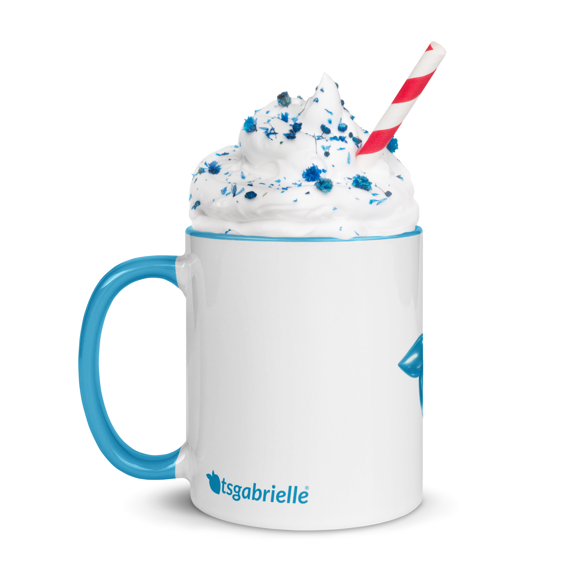 tsgabrielle® • Taza con interior color azul claro • Cerámica • 2 tamaños - Blue - View 8