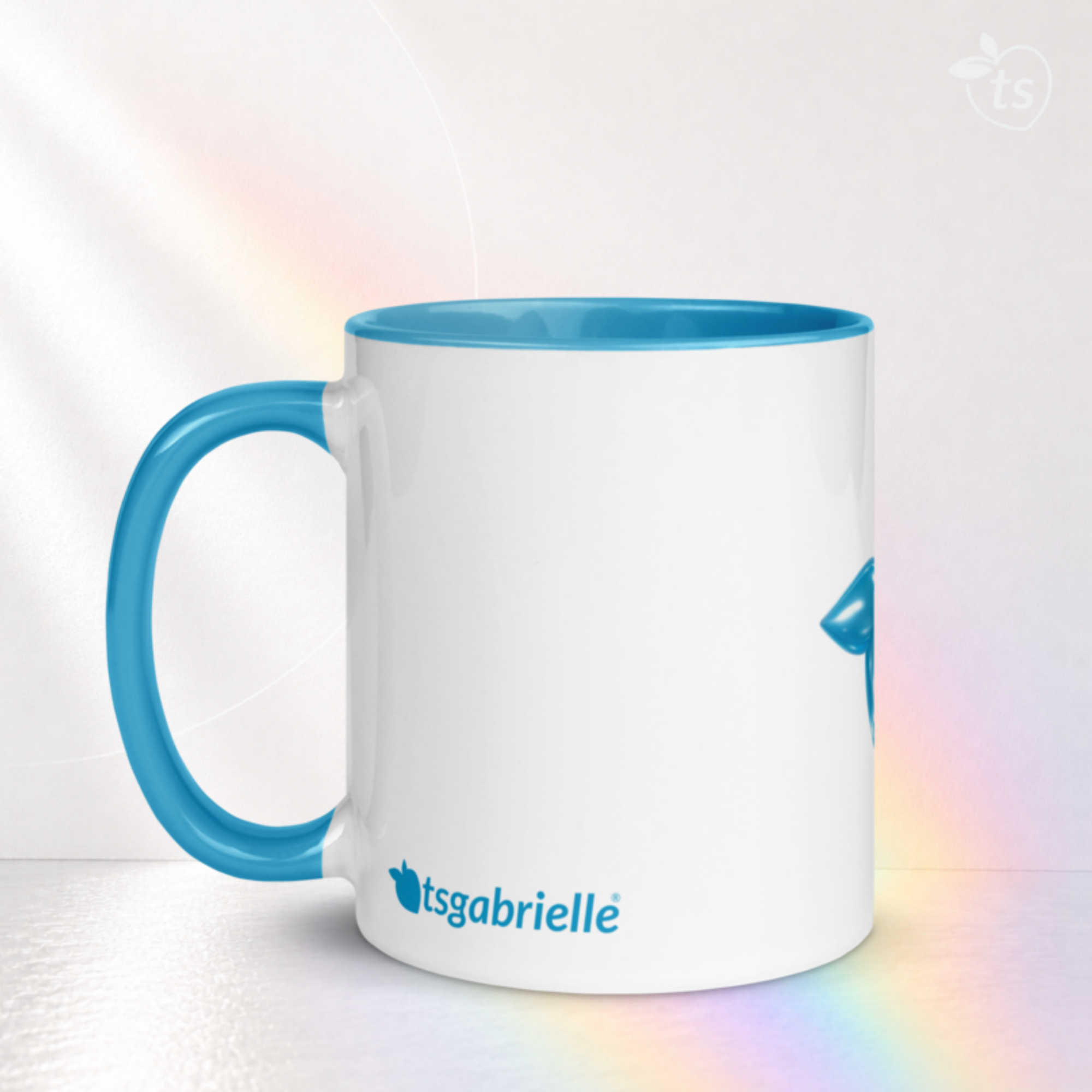 tsgabrielle® • Taza con interior color azul claro • Cerámica • 2 tamaños - Blue - View 15
