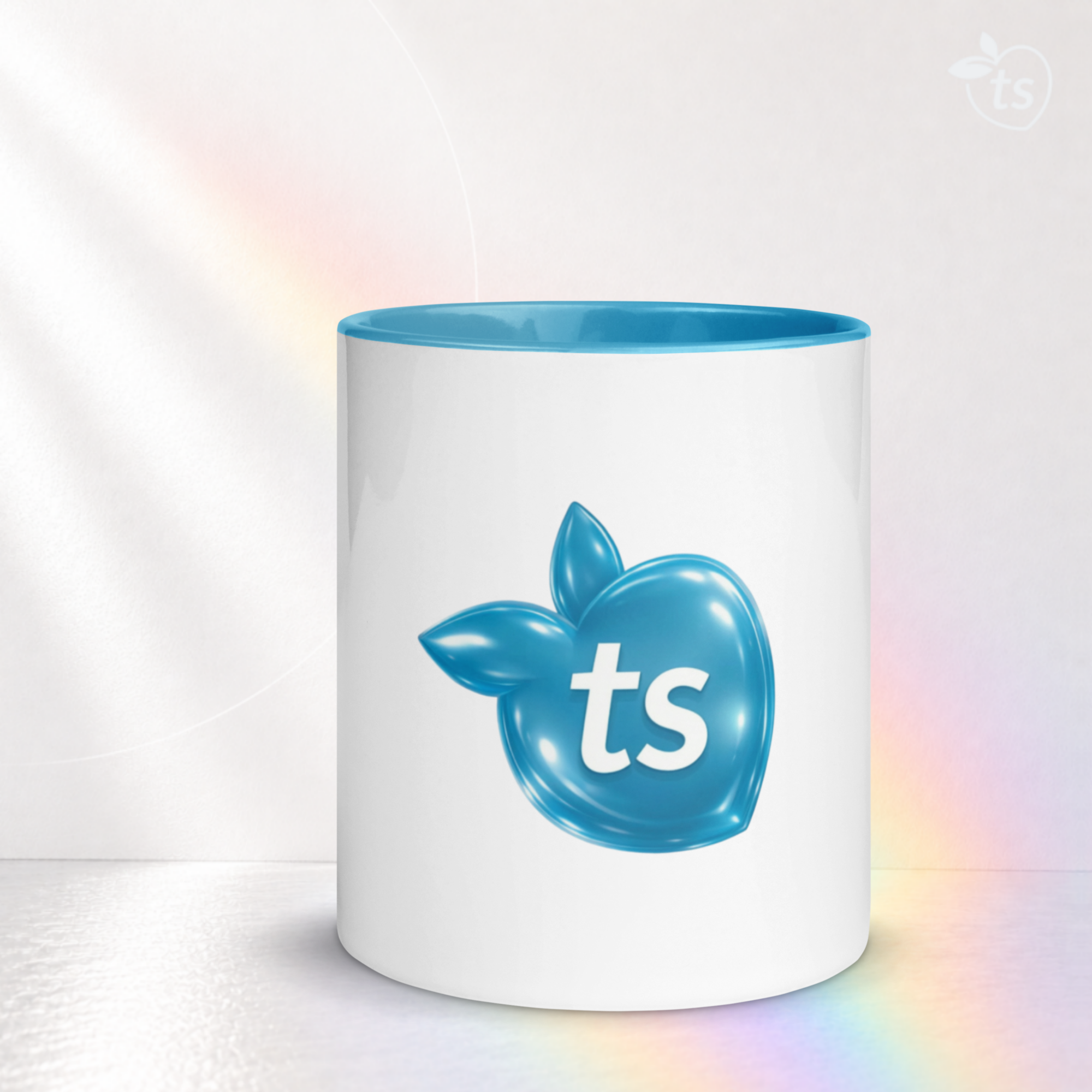 tsgabrielle® • Taza con interior color azul claro • Cerámica • 2 tamaños - Blue - View 14