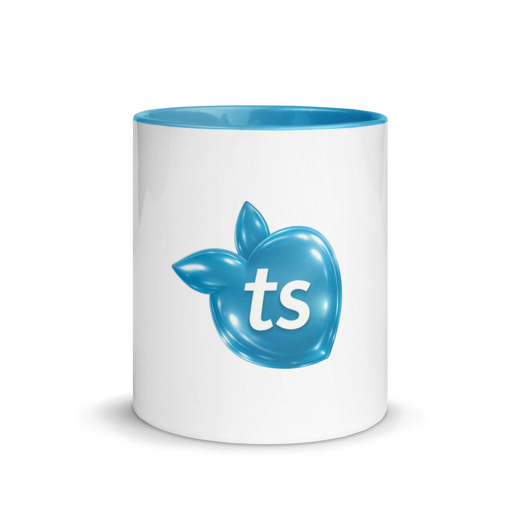 tsgabrielle® • Taza con interior color azul claro • Cerámica • 2 tamaños