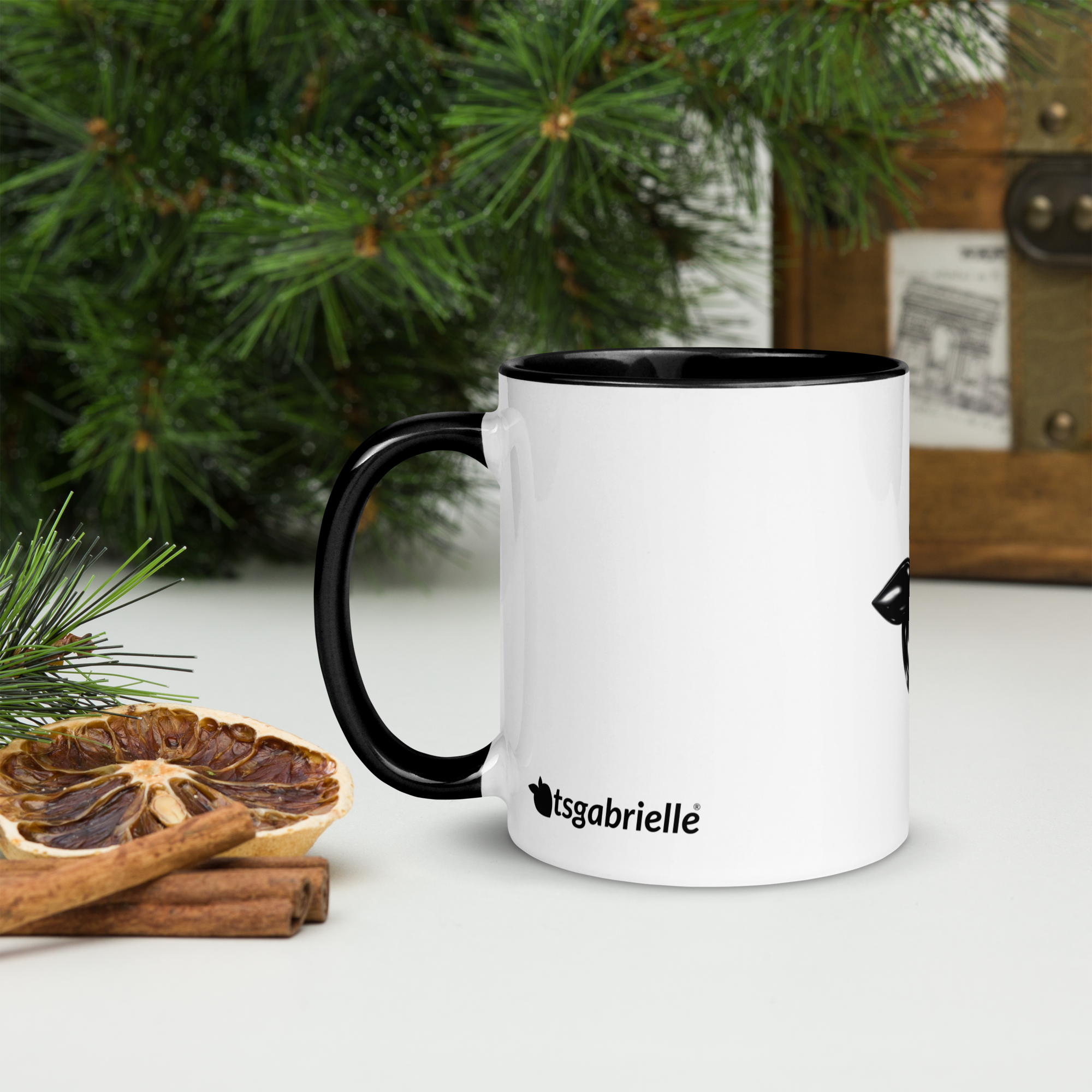 tsgabrielle® • Taza con Interior Color Negro • Cerámica • 2 Tamaños - Black - View 13