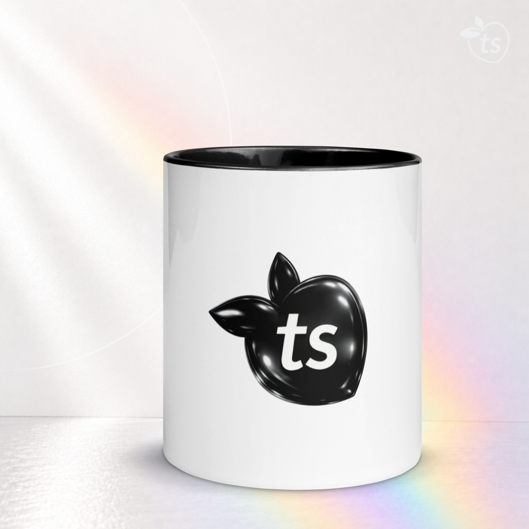 tsgabrielle® • Taza con Interior Color Negro • Cerámica • 2 Tamaños - Black - View 17