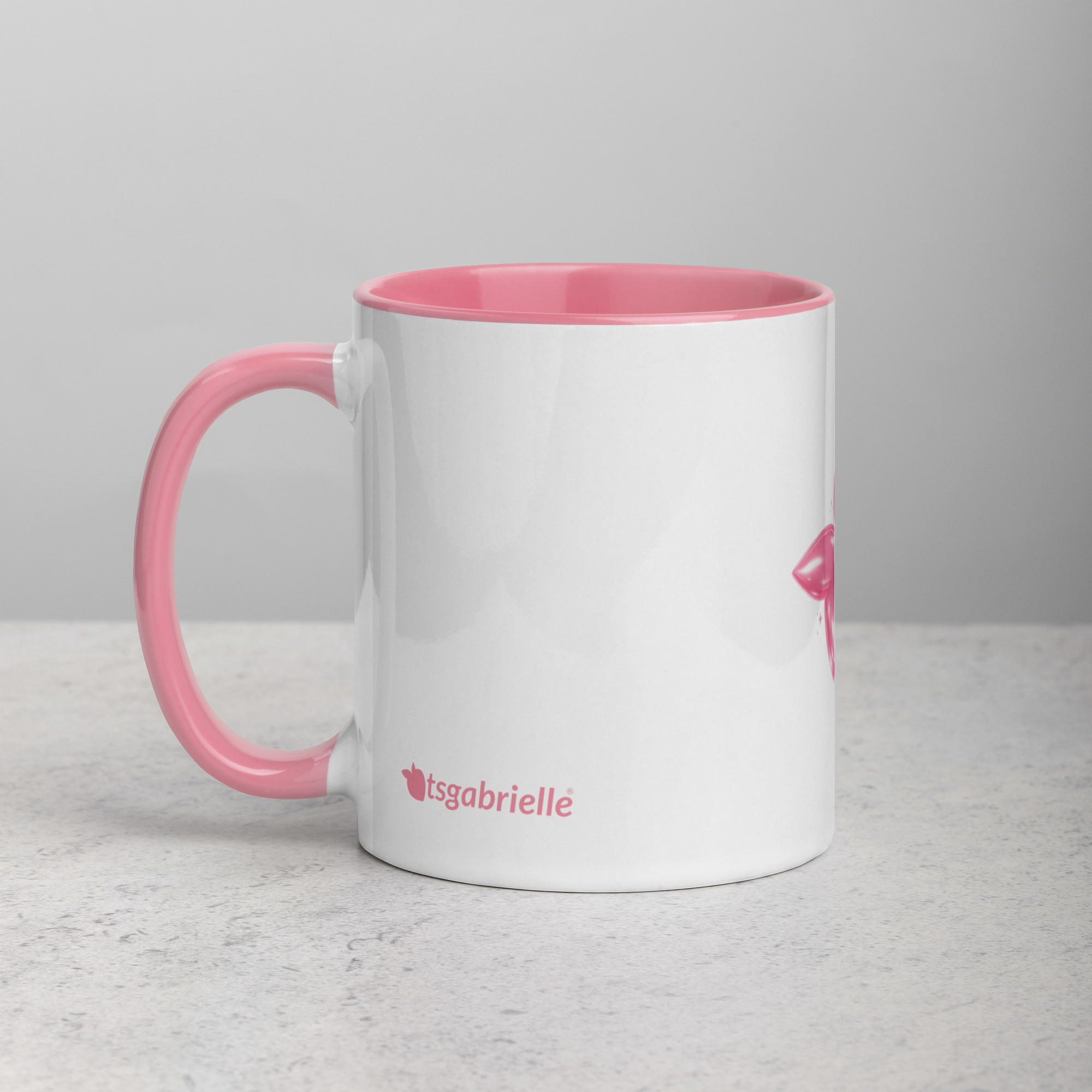 tsgabrielle® • Taza con Interior Rosa • Cerámica • 11 oz - Pink - View 6