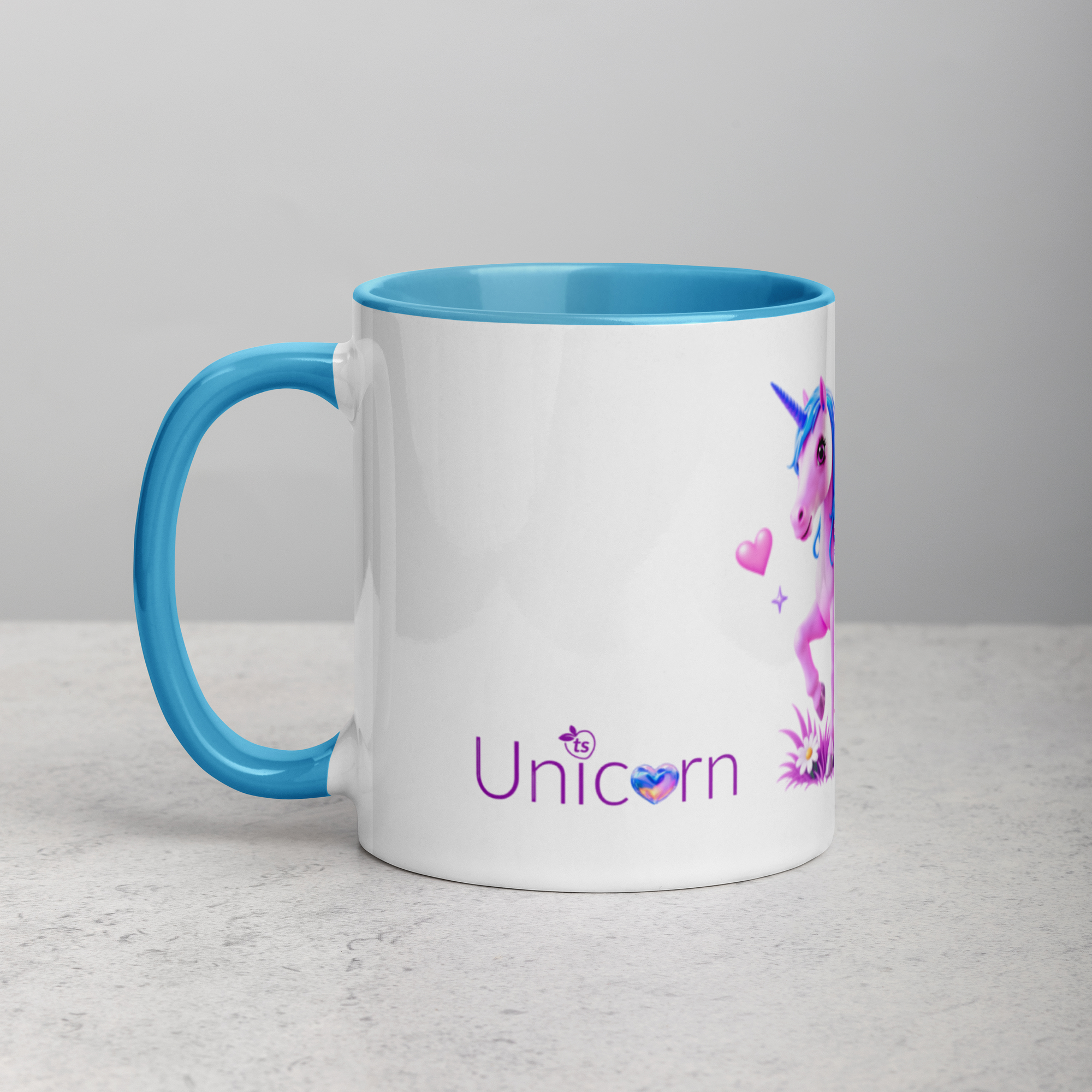 tsgabrielle® • Taza con color en el interior • Unicornio - Seraphina • Cerámica • 2 tamaños - Blue - View 8