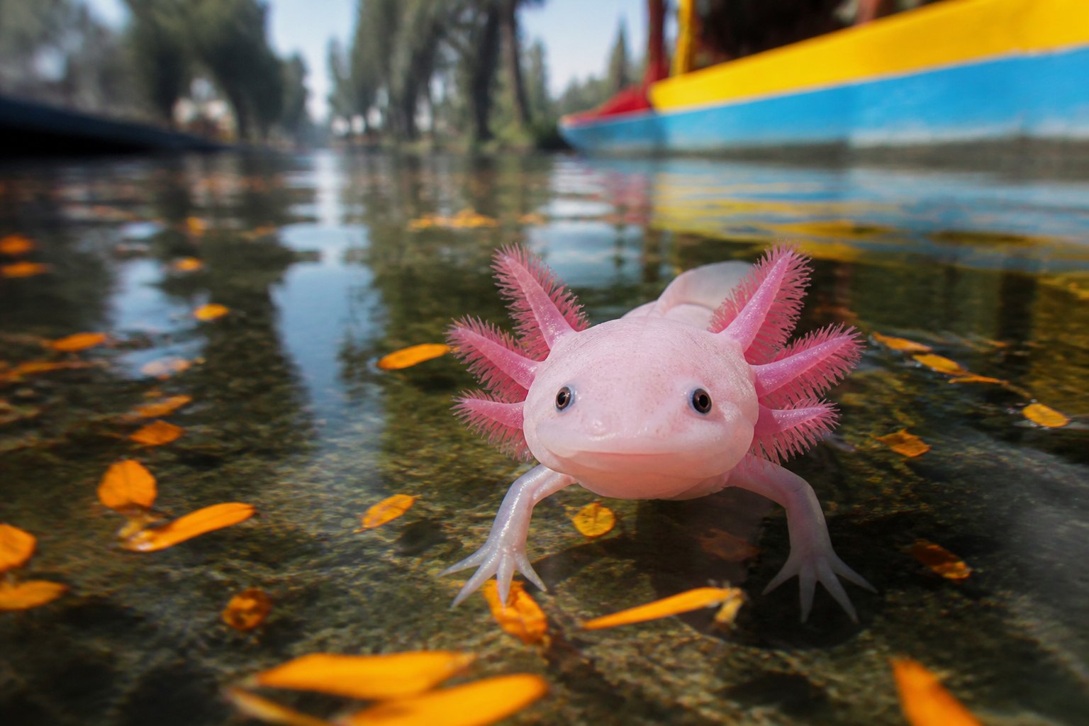 Xochimilco, luz de la mañana.