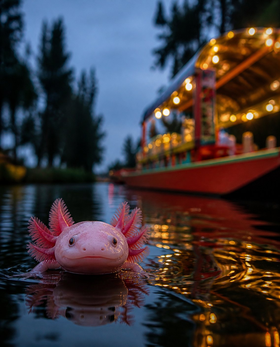Xochimilco, Ciudad de México · El lugar detrás del ajolotito.
